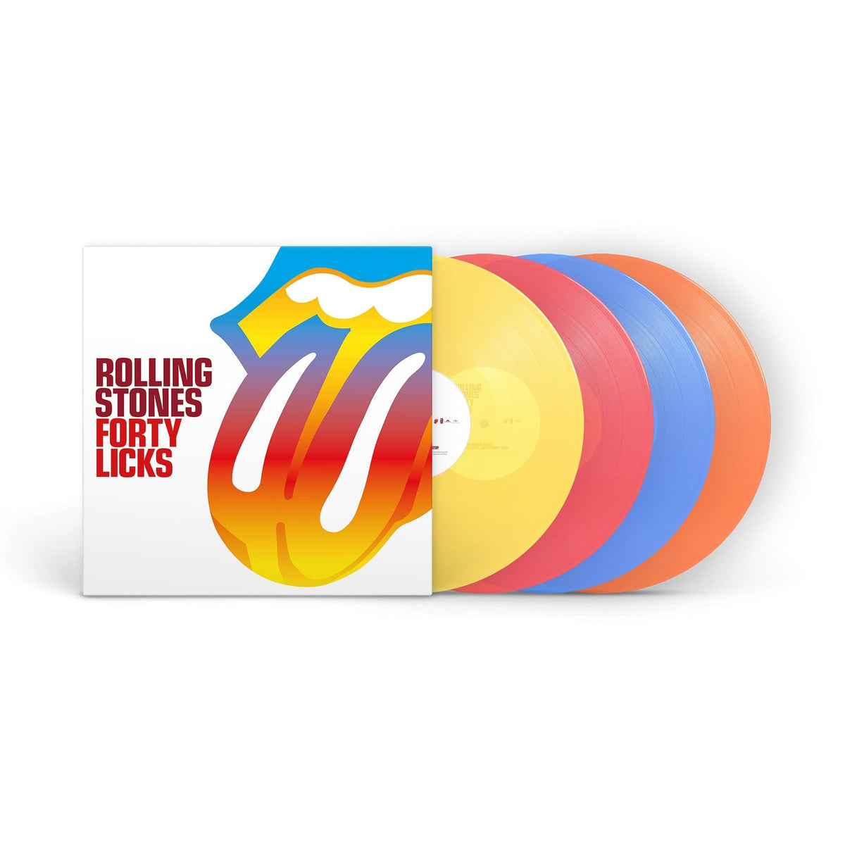 The Rolling Stones - Forty Licks - Transparent Red, Orange, Yellow & Blue - Vinyl LP Boxset
