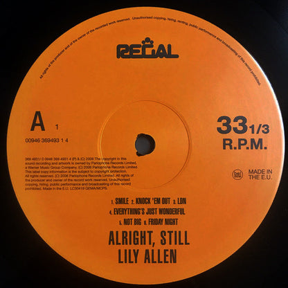 Lily Allen - Alright, Still (LP) (Near Mint (NM or M-))(Used Vinyl)