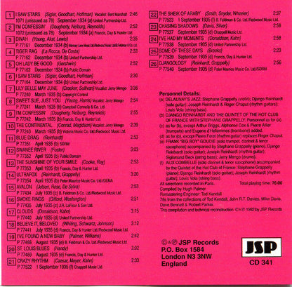 Django Reinhardt - The Classic Early Recordings In Chronological Order (5xCD) (Mint (M))(Used Vinyl)