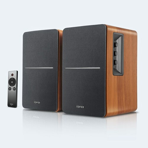 Edifier R1280T Powered Bookshelf Speakers - 42 Watts (Wood Finish)