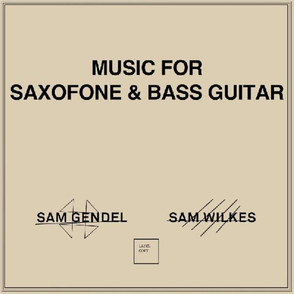 Sam Gendel / Sam Wilkes - Music For Saxofone & Bass Guitar LP