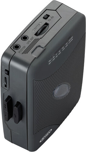 Jensen SCR-75-HP Classic Personal Cassette Player with AM FM Radio (Black)