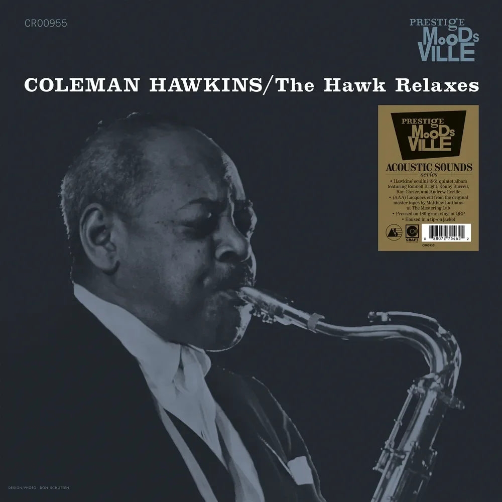 Coleman Hawkins - The Hawk Relaxes - Moodsville Acoustic Sounds Series LP (180g Black - Stoughton tip-on jacket and OBI) (Preorder: Ships September 18, 2026)