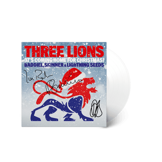 Baddiel, Skinner & Lightning Seeds – Three Lions (It's Coming Home For Christmas) - Signed Vinyl Single Record