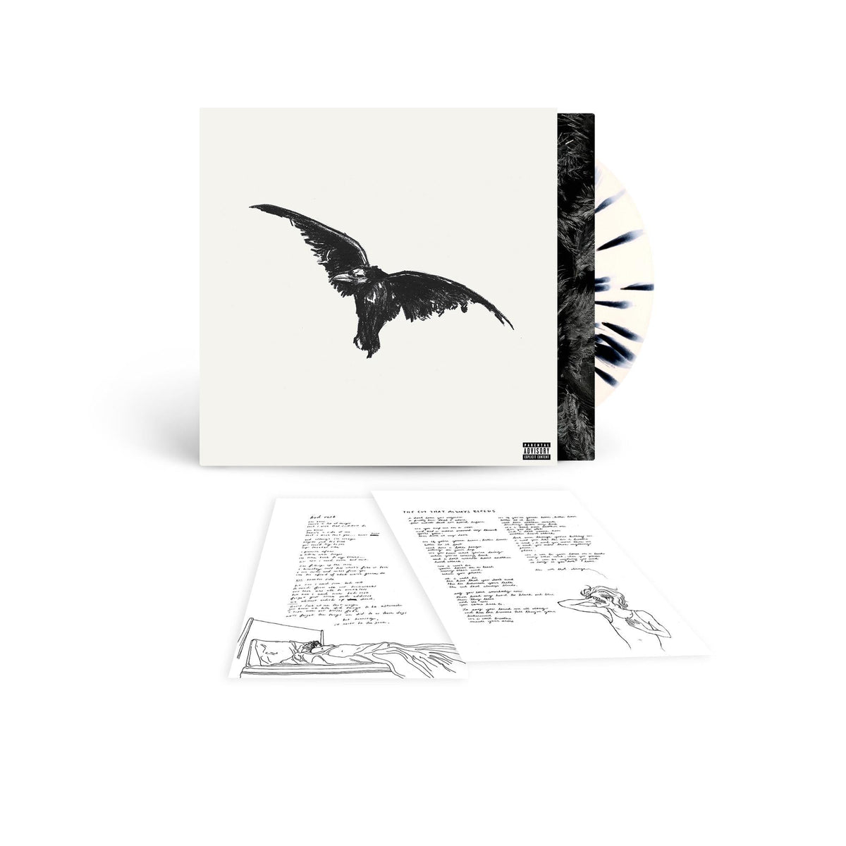 Conan Gray - Kid Krow, Decomposed - 5 Year Anniversary White & Black Splatter (Vinyl LP)