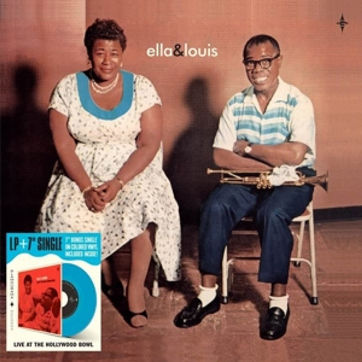Ella Fitzgerald & Louis Armstrong - Ella And Louis - (Vinyl LP) & 7" Single