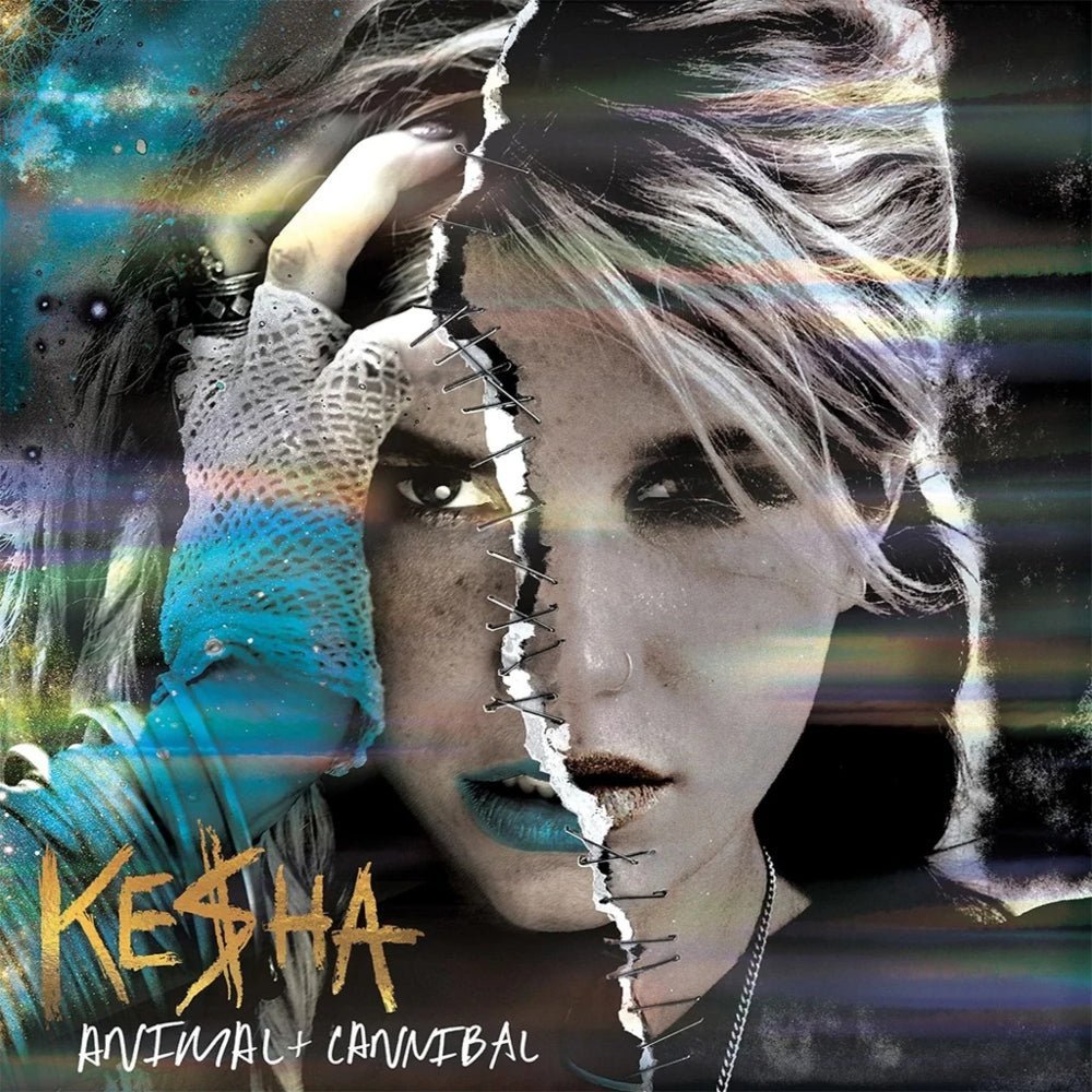 Kesha - Animal + Cannibal (15th Anniversary) - Holographic and Gold Foil on Black and White Translucent Splatter (Vinyl LP)