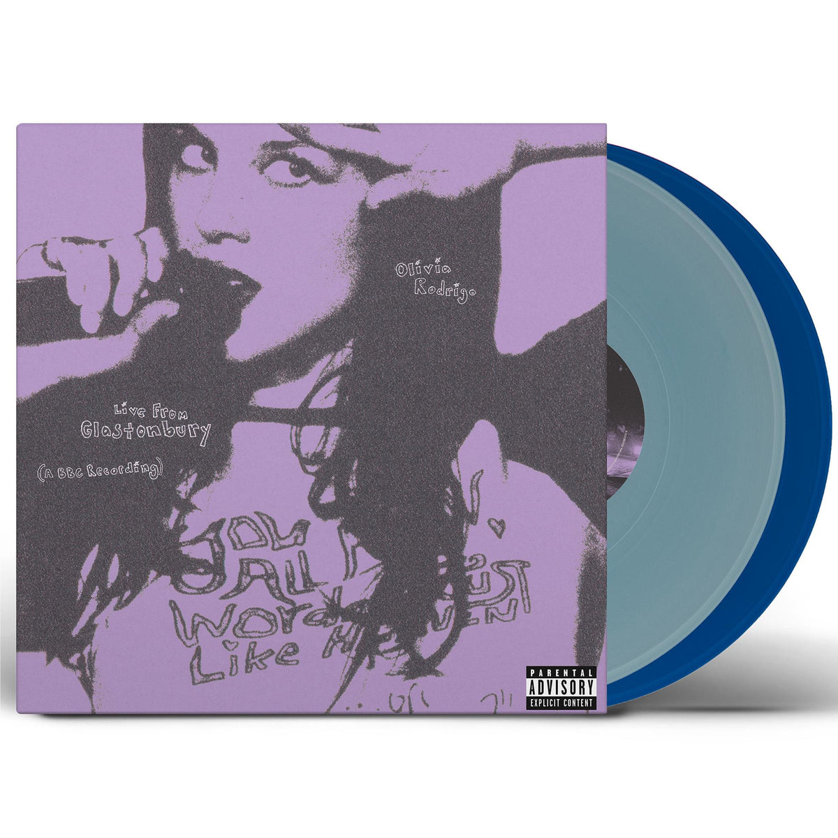 Olivia Rodrigo - Live From Glastonbury (A BBC Recording) - Light Blue & Cobalt (Vinyl LP)