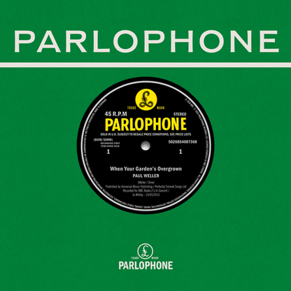 Paul Weller - When Your Garden's Overgrown / Boy About Town (Live At The BBC) - RSD 2026 7" Vinyl Record