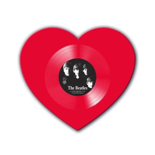 The Beatles - Love Me Do - Heart-Shaped Red Vinyl Record